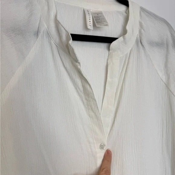 Sanctuary cotton beach fringe hem blouse size small - Picture 3 of 7